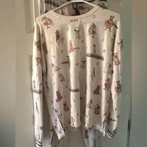PJ Salvage Pyjama Set : Medium : Dogs Playing Instruments